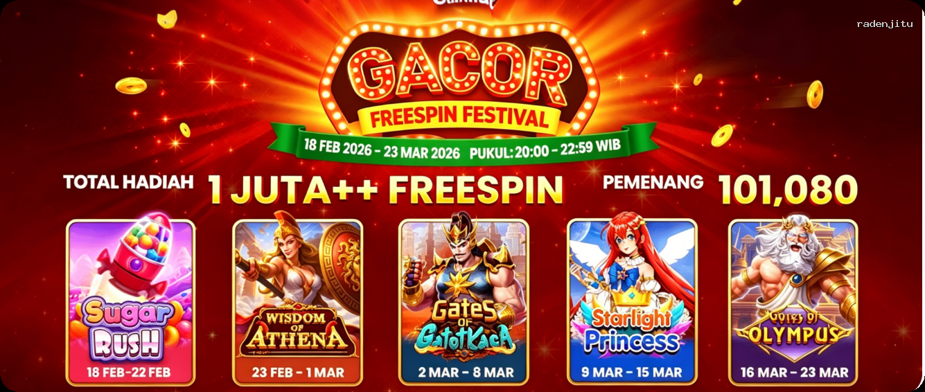 Login radenjitu Sekarang Bonus Melimpah